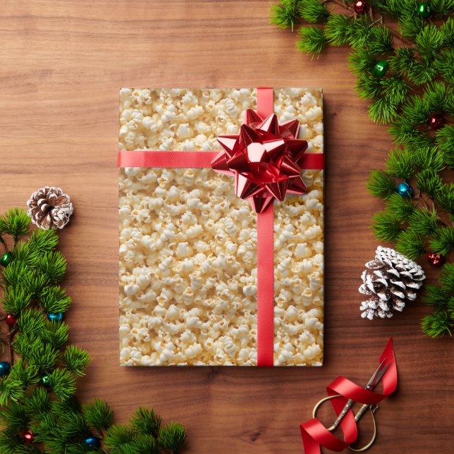 Papier Cadeau Popcorn (Cadeau de vacances)