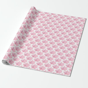 Papier Cadeau Porcs roses