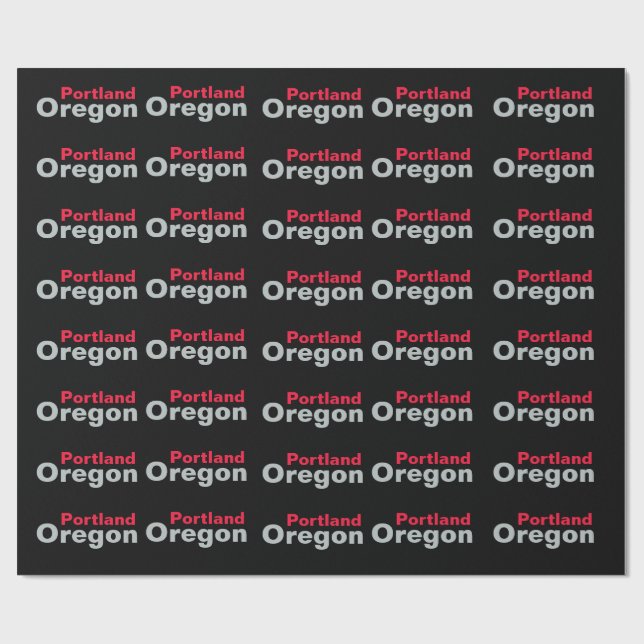 Papier Cadeau Portland, Oregon Wrapping Paper (Plat)