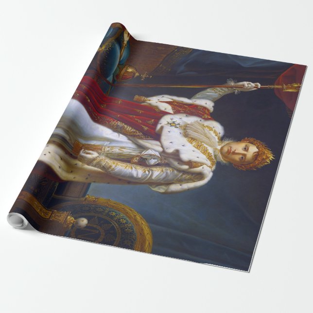 Papier Cadeau Portrait de Napoléon Bonaparte, François Gérard (Déroulé)