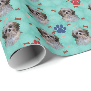 Papier Cadeau Portrait de Shih Tzu