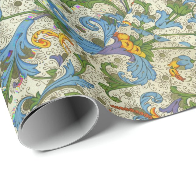 Papier Cadeau Positano floral (Coin rond)
