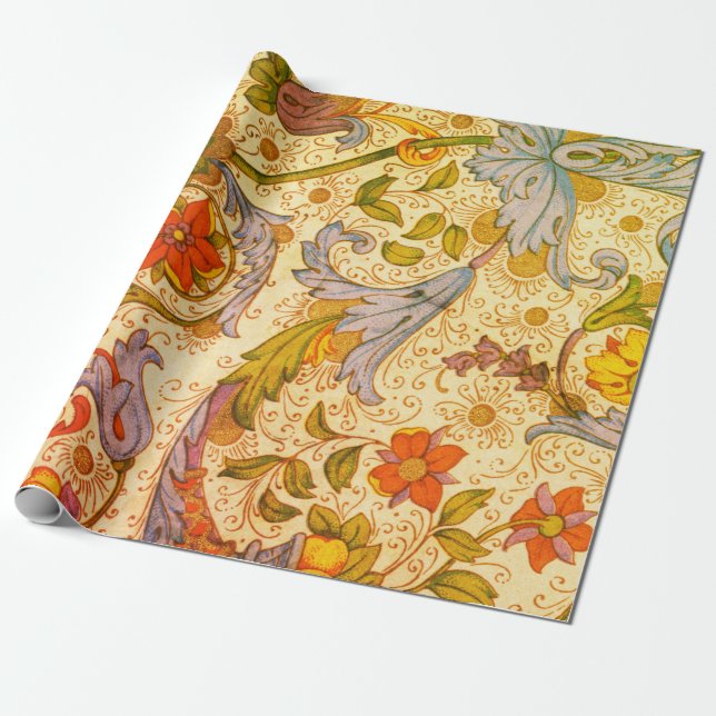 Papier Cadeau Positano Floral Grande Recoleta (Déroulé)