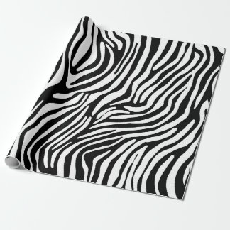 Papier Cadeau Poster de animal. Ornement zèbre/tigre. Patte tran