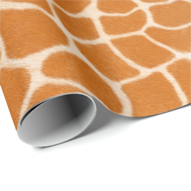 Papier Cadeau Poster de animal sauvage localisé de la fourrure d (Coin rond)