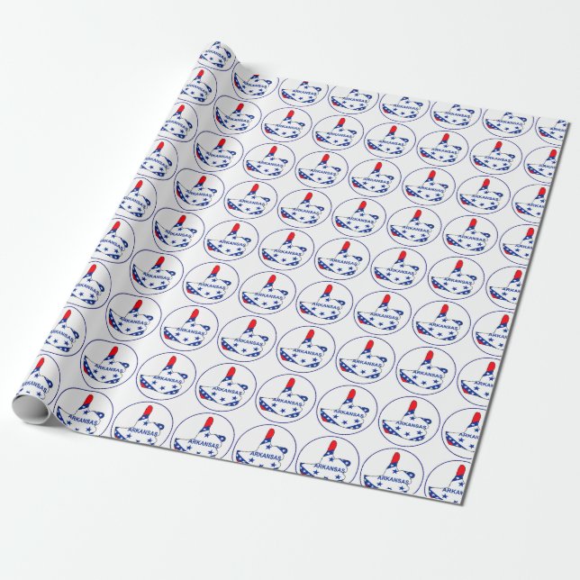 Papier Cadeau Pouce vers le haut Arkansas (Déroulé)