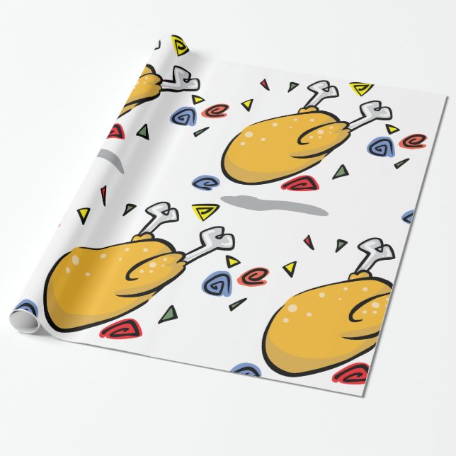 Papier Cadeau Poulet rôti (Déroulé)