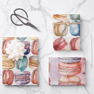 Papier Cadeau pour Amoureux des Macarons