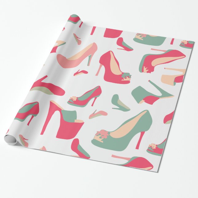 Papier Cadeau Pour l'amour des chaussures (Déroulé)