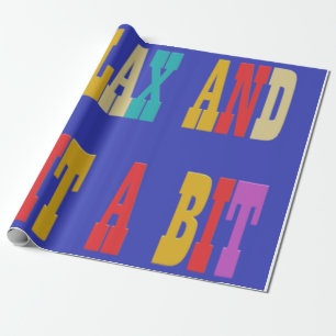 Papier Cadeau Pour les tricots d'envoyer un cadeau en laine en b