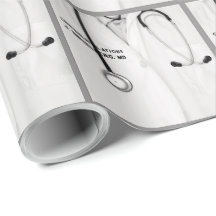 Papier cadeau pour médecin personnalisé