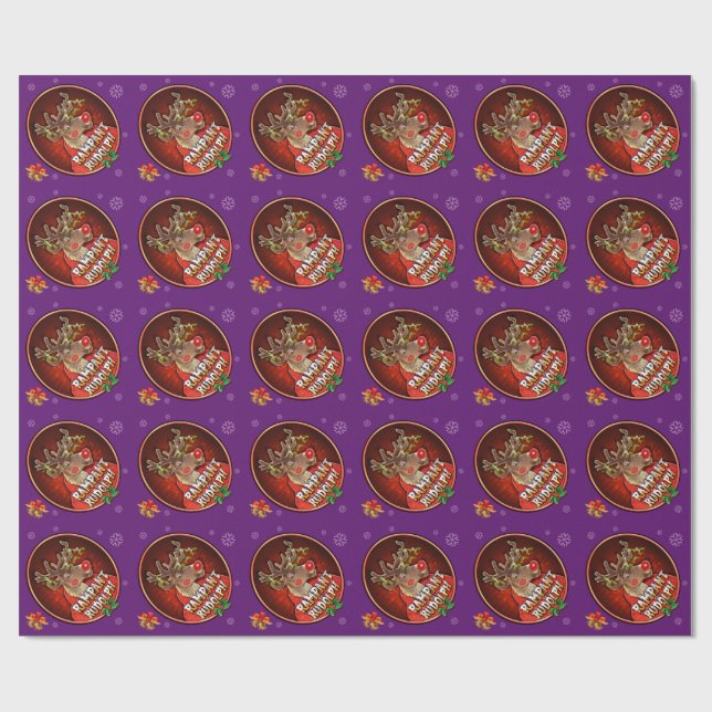 Papier Cadeau Pourpre brillant effréné de papier d'emballage de (Plat)