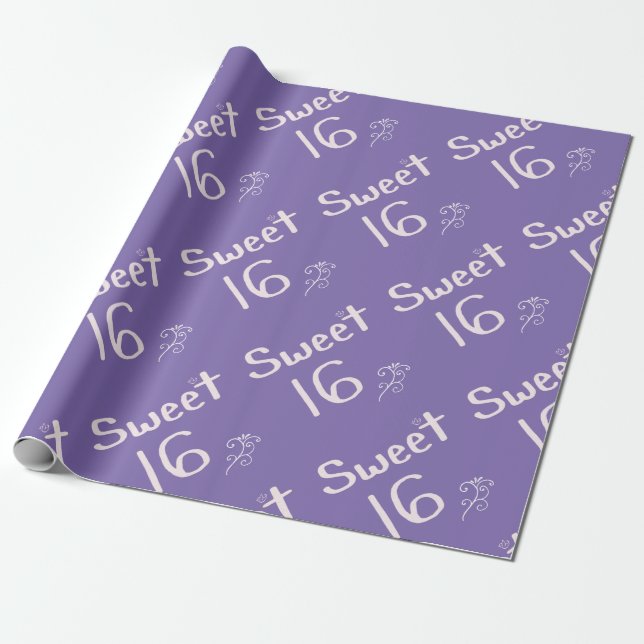 Papier Cadeau Pourpre du bonbon 16 (Déroulé)