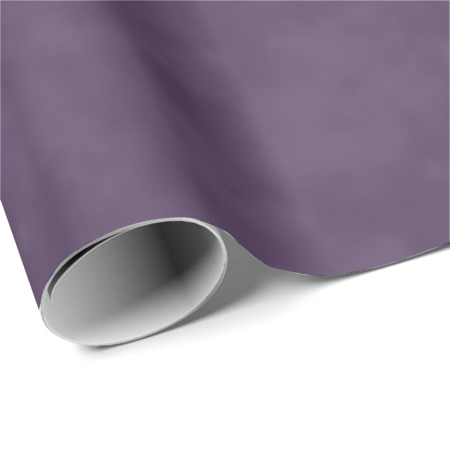 Papier Cadeau Pourpre foncé de prune (Coin rond)