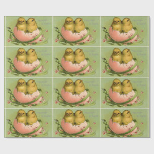 Papier Cadeau Poussins dans la coquille d'oeuf