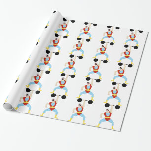 Papier Cadeau Poussoir de poids