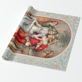 Papier Cadeau Prang's Christmas Card (ca. 1886) Wrap Paper