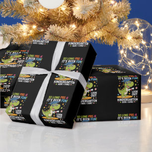 Papier Cadeau Pré K Graduate jardin d'enfants Dinosaur T Rex