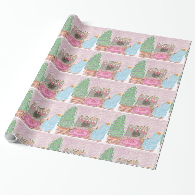 Papier Cadeau préjudice Kitty-MAS (carrelé) (Déroulé)