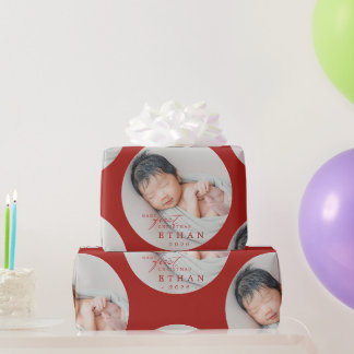 Papier Cadeau Premier Noël de bébé 