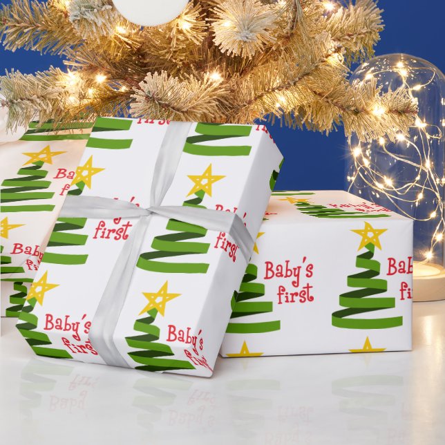 Papier Cadeau Premier Noël du bébé (Vacances)