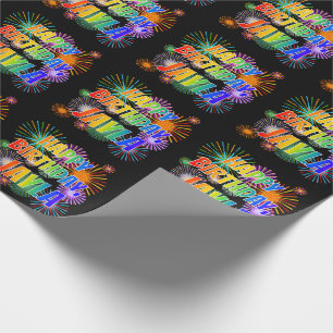 Papier Cadeau Prénom "JAYLA", Amusant "HEUREUX ANNIVERSAIRE"