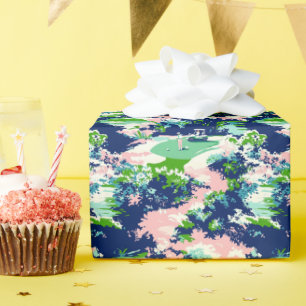 Papier Cadeau Preppy Palm Beach Golf