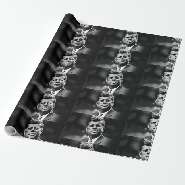 Papier Cadeau Président de John F. Kennedy (Déroulé)