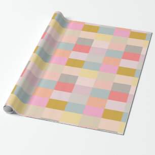 Papier Cadeau Pretty Pastels Simple Motif géométrique