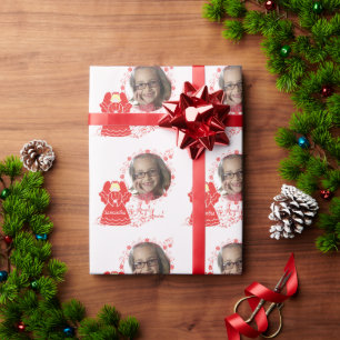 Papier Cadeau Prime d'ange de Noël personnalisée