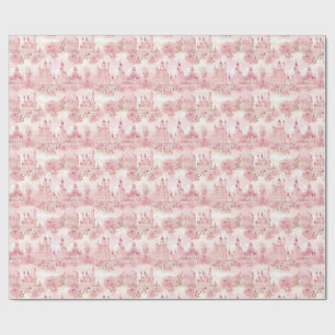 Papier Cadeau Princess Castle Motif sans surveillance