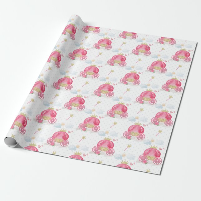 Papier Cadeau Princesse (Déroulé)