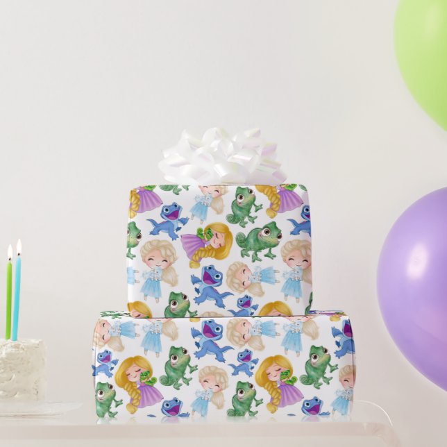 Papier Cadeau Princesse Et Animaux (Cadeaux de fête)