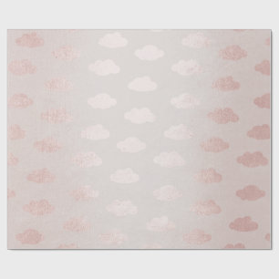 Papier Cadeau Princesse rose New Baby de Claud de poudre de rose