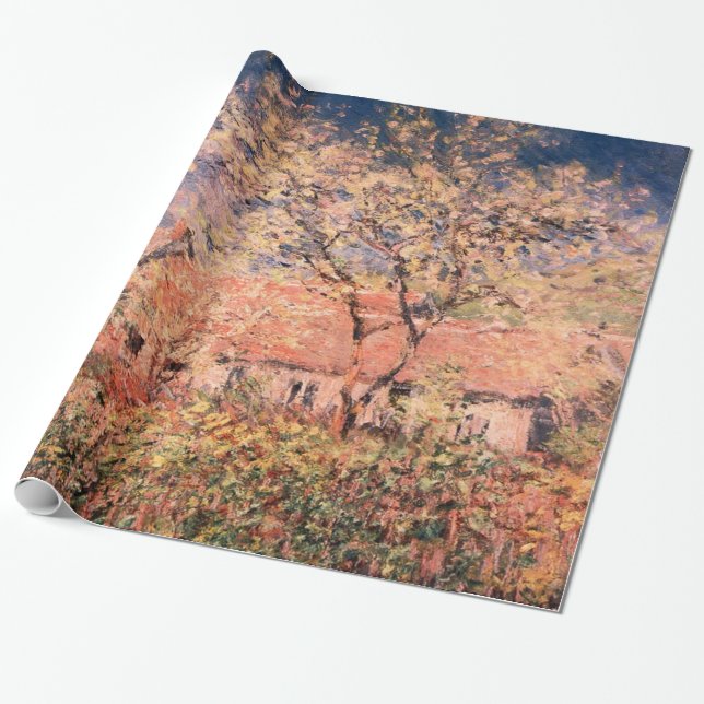Papier Cadeau Printemps à Giverny par Claude Monet (Déroulé)