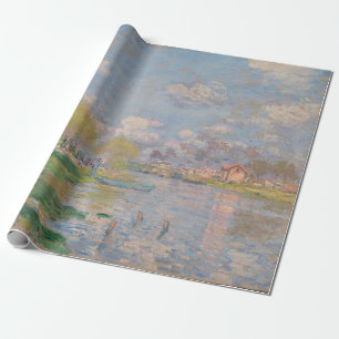 Papier Cadeau Printemps de la Seine par Monet Impressionniste