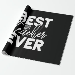 Papier Cadeau Professeur Cadeaux Meilleur enseignant jamais