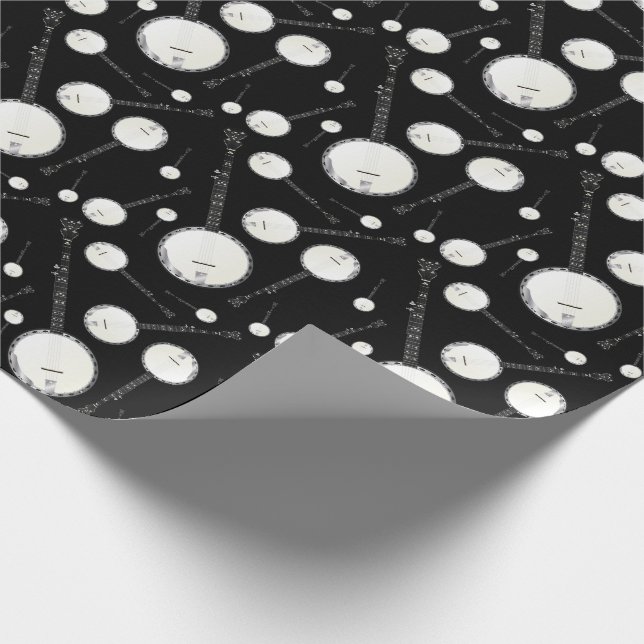 Papier Cadeau Professeur de musique de Banjo (Coin)