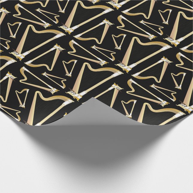 Papier Cadeau Professeur de musique musicale de Harp (Coin)