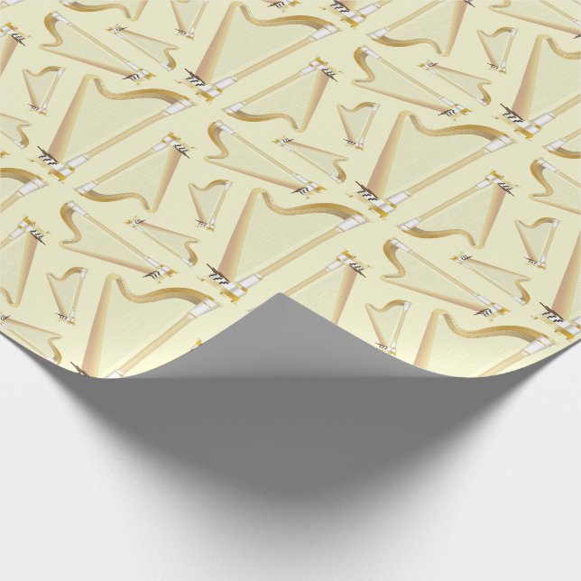 Papier Cadeau Professeur de musique musicale de Harp (Coin)