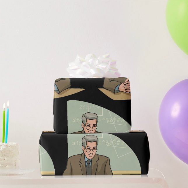Papier Cadeau Professeur En Papier D'Emballage De Classe (Créateur téléchargé)