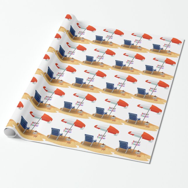 Papier Cadeau Professeur retraité (Déroulé)