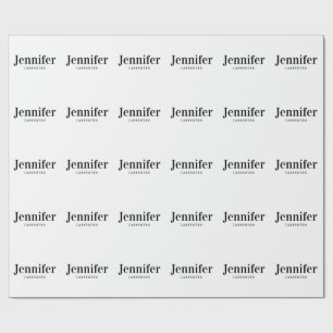 Papier Cadeau Professionnel élégant moderne minimaliste ajouter 