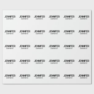 Papier Cadeau Professionnel élégant moderne minimaliste ajouter 