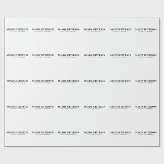 Papier Cadeau Professionnel élégant moderne minimaliste ajoutez 