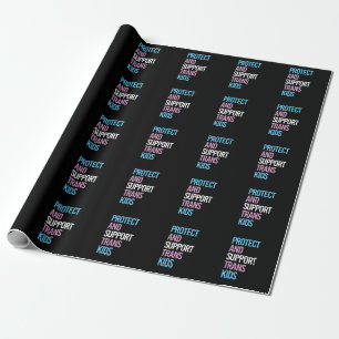 Papier Cadeau Protéger et soutenir les enfants trans