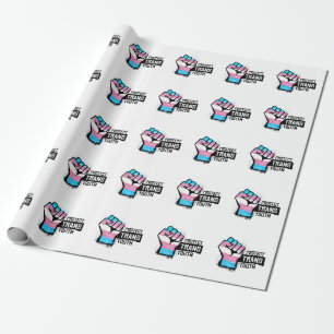 Papier Cadeau Protéger les jeunes trans - Poing de la fierté