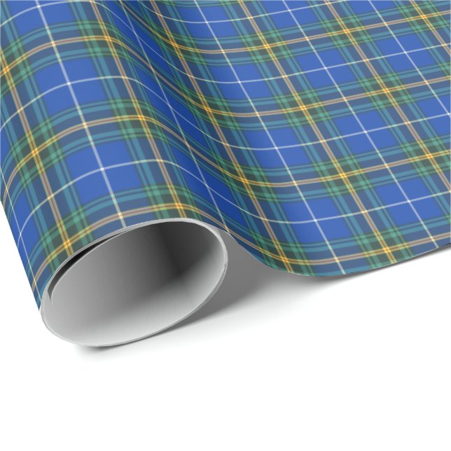 Papier Cadeau Province de la Nouvelle-Écosse Canada Tartan (Coin rond)