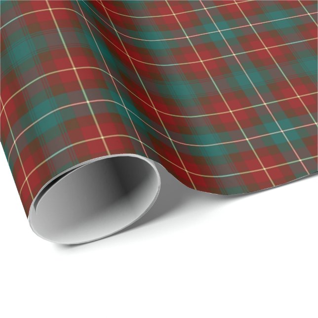 Papier Cadeau Province de l'Île-du-Prince-Édouard Canada Tartan (Coin rond)