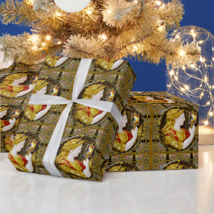 Papier Cadeau Prudence Vieux Monde Élégant